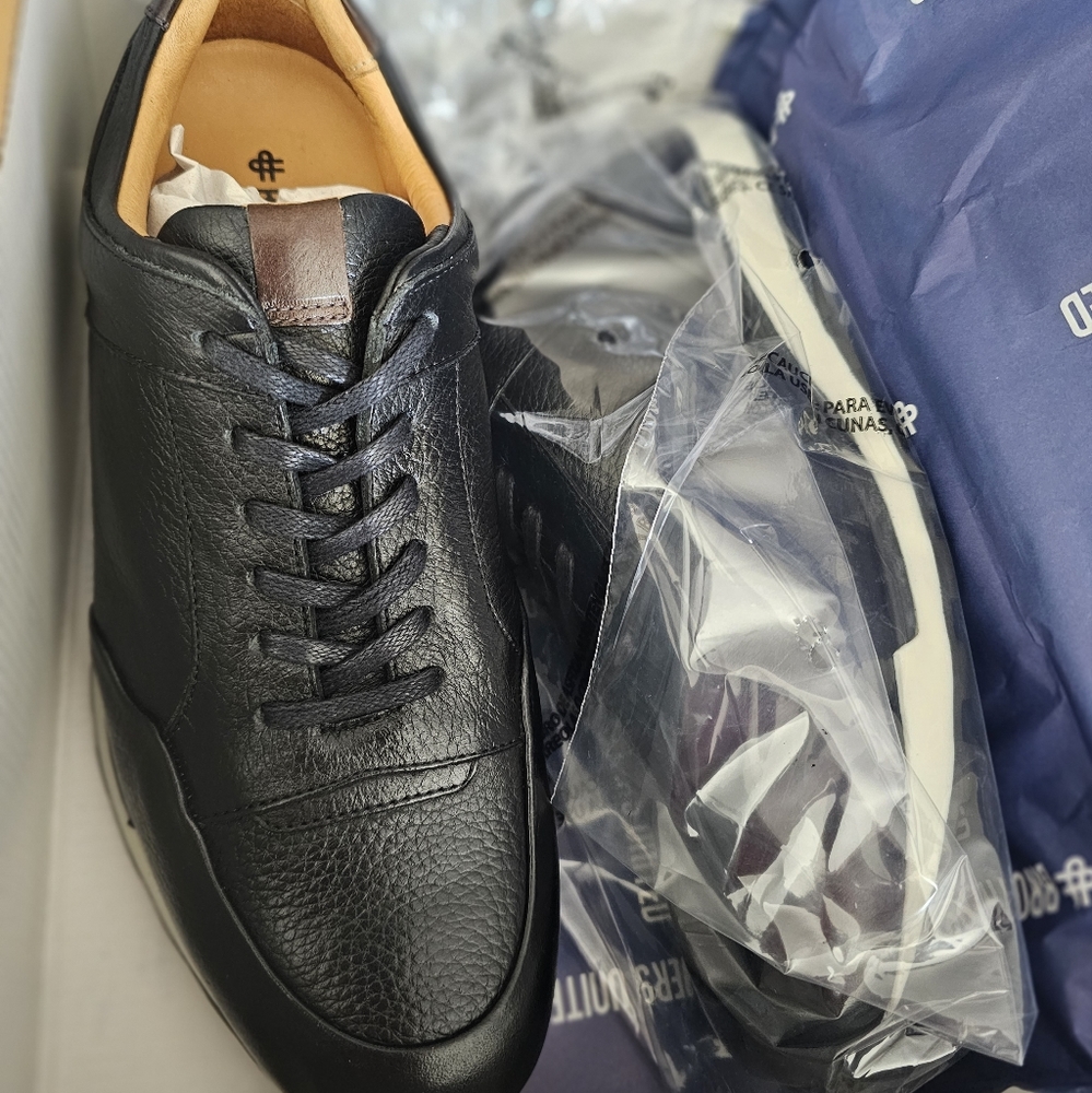 BROTHERS UNITED Ocean City NAME: BUADONIS-BG Black Grainy Men's shoes size 7